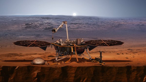 InSight lander Artist's impression of the InSight lander